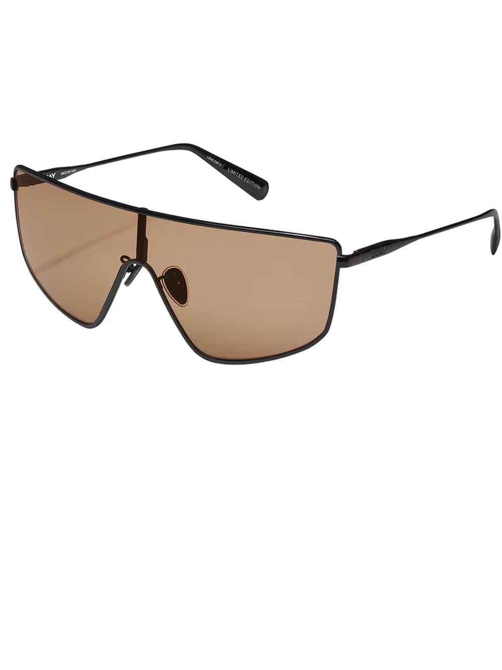 Quay Entourage Oversized Shield Sunglasses in Smoke Gradient Brand New